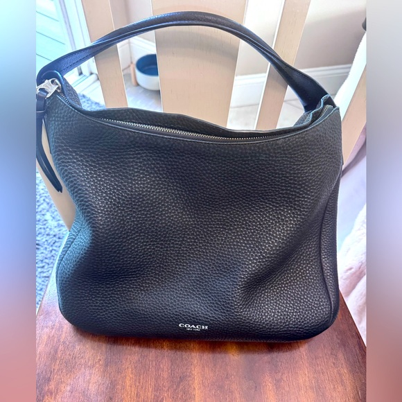 Coach Bleecker Sullivan Hobo Black Leather Shoulder Bag Large A1420-31623 - Picture 1 of 13